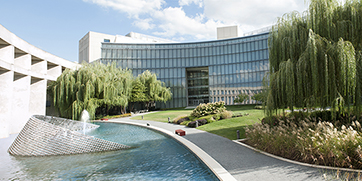 ATF Headquarters Building with a garden