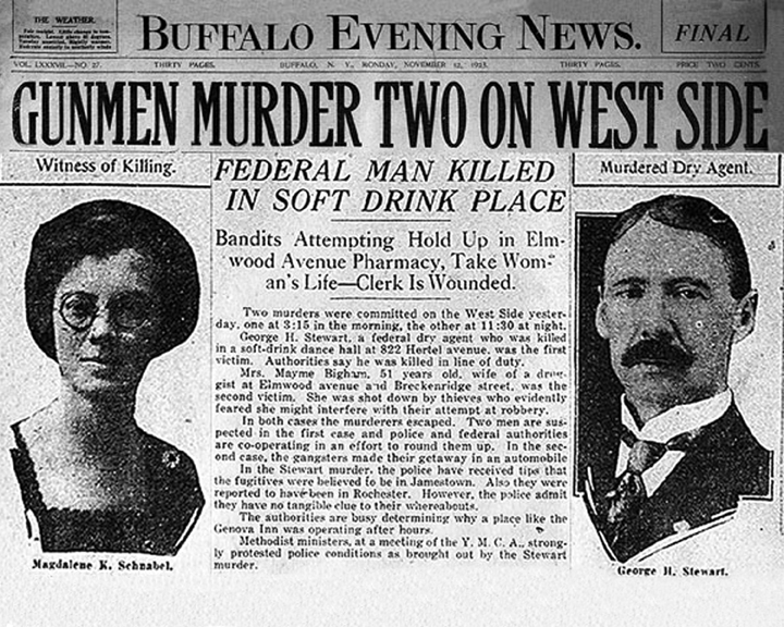 Newspaper article regarding George Stewart