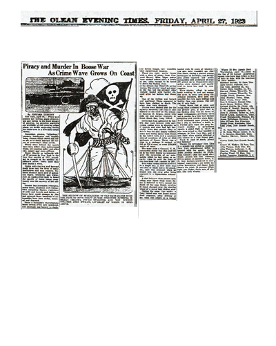 Newspaper article regarding Irby Scruggs.