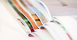 Image of open publications on a table