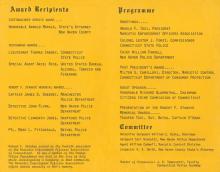 Image of pages 2 and 3 of the Narcotic Enforcement Officers Association Awards program