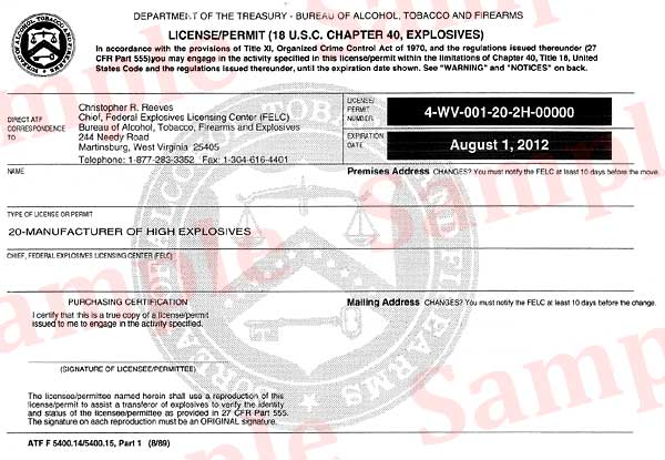 Sample of a FEL Form