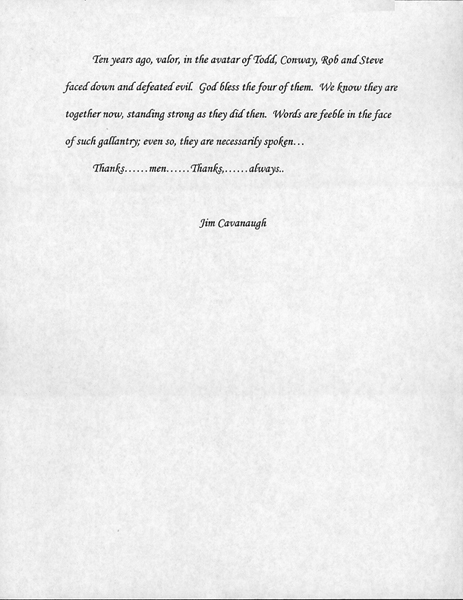  Waco Ten Year Anniversary Tribute Speech, February 28, 2003 (3 of 3)