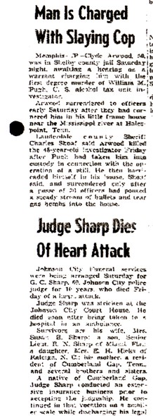 Newspaper Article-Man is Charged with Slaying Cop