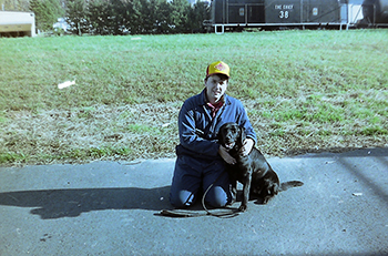 Joseph Bertoni and Fairfax County Fire and Rescue K-9 Ebby