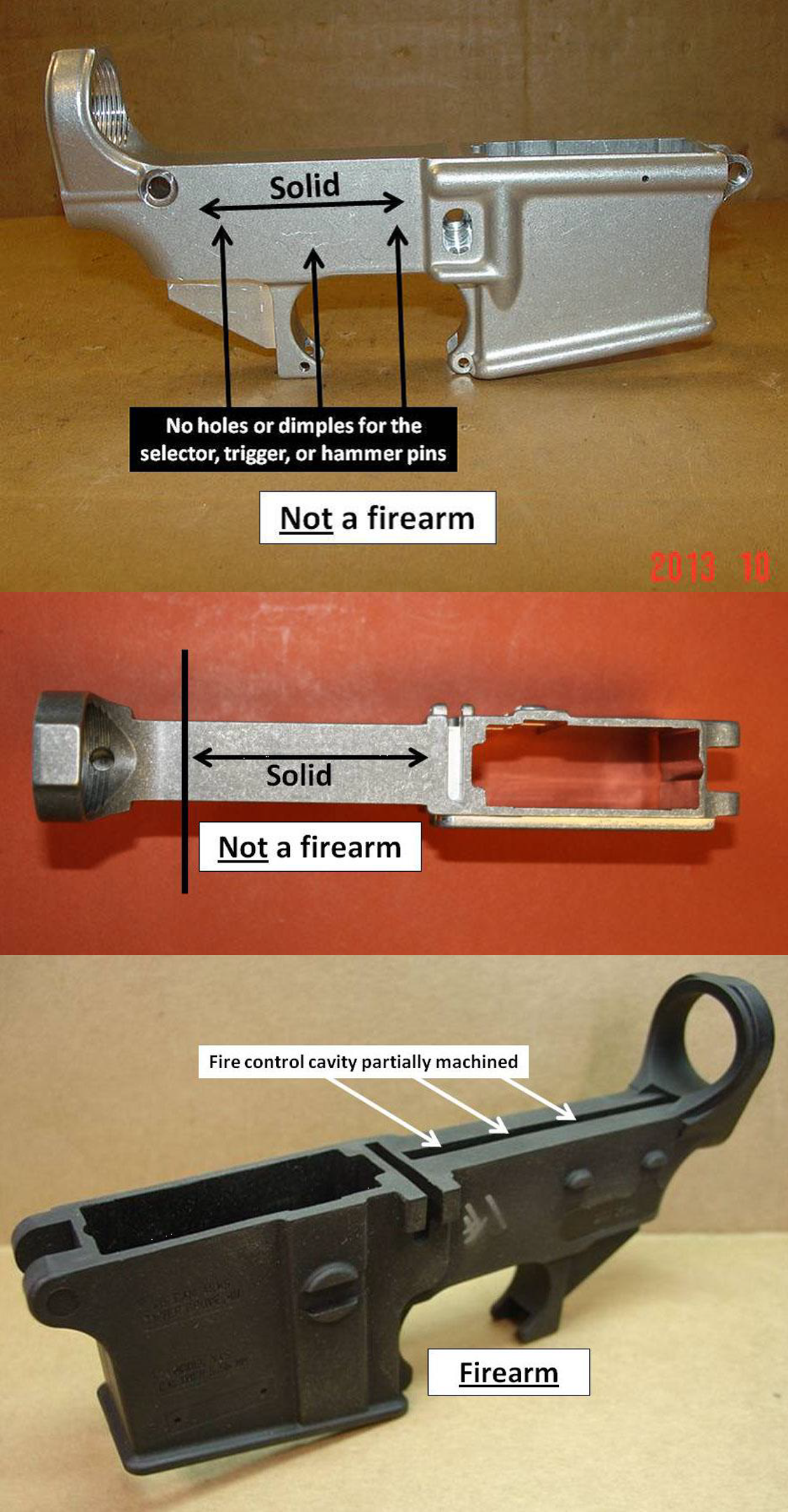 Receiver Blank Comparison Examples