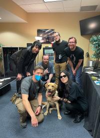 K-9 Diggs keeps a rock band safe at the Chaefitz Arena in St. Louis arena with SACH McGrath K-9 Diggs keeps a rock band safe at the Chaefitz Arena in St. Louis arena with SACH McGrath