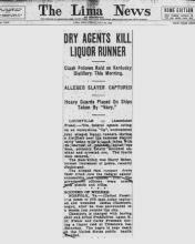 Newspaper article regarding Cary Freeman.