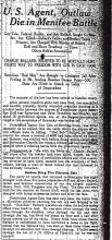Newspaper article regarding E Guy Cole