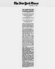 Newspaper article regarding George Stewart