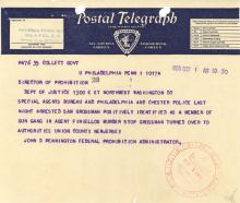Telegram - John Finiellos murderers arrest
