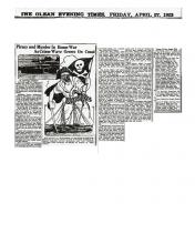Newspaper article regarding John Foley