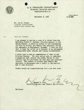 Commendation letter to Joe Cooper from the director of the Alcohol and Tobacco Tax Division, Dwight E Avis