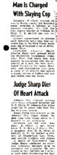 Newspaper Article-Man is Charged with Slaying Cop