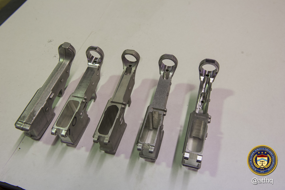 Picture of various stages of completion (top view). 